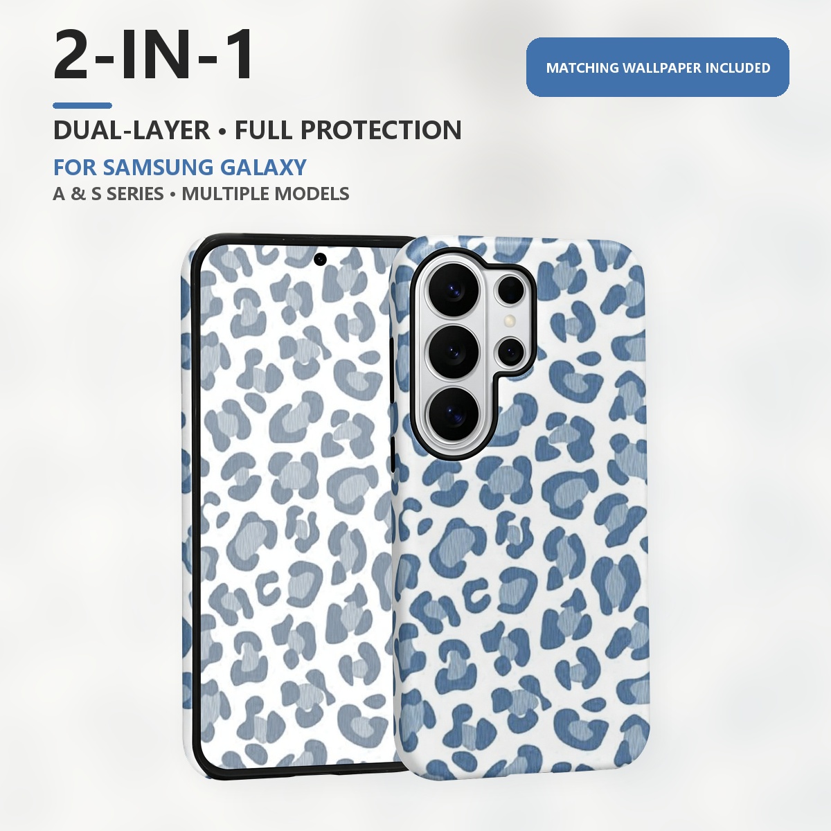 Samsung Galaxy S24 - Casing Ponsel Dua Lapis 2-in-1 Motif