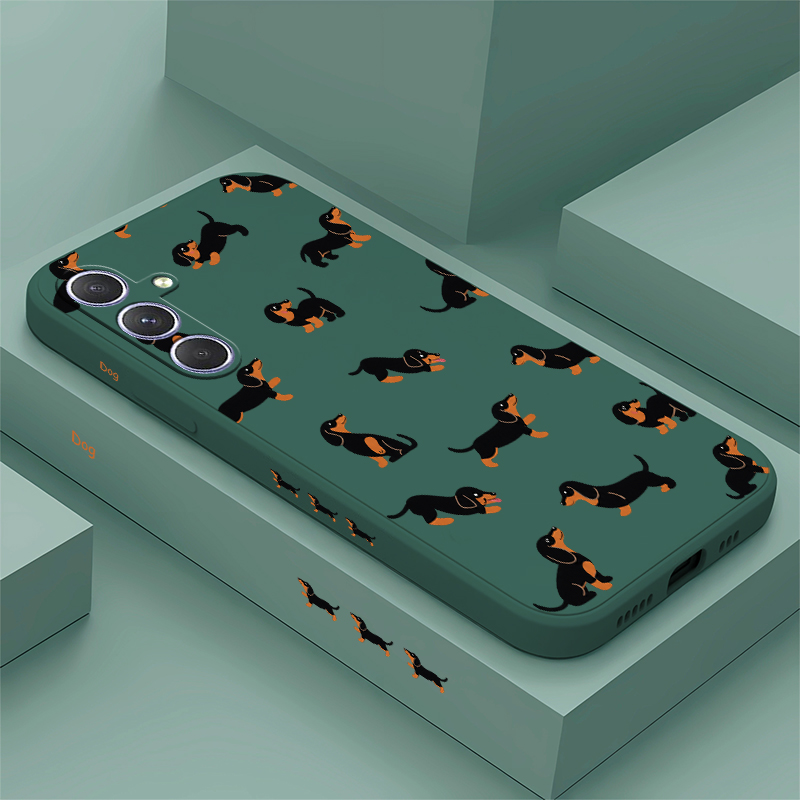 Samsung Galaxy A55 - Casing Telepon Bergambar Anjing Dachshund untuk