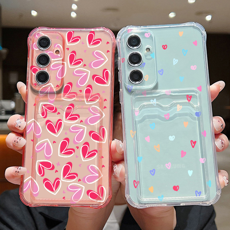 Samsung Galaxy A55 - Casing Ponsel dengan Slot Kartu untuk