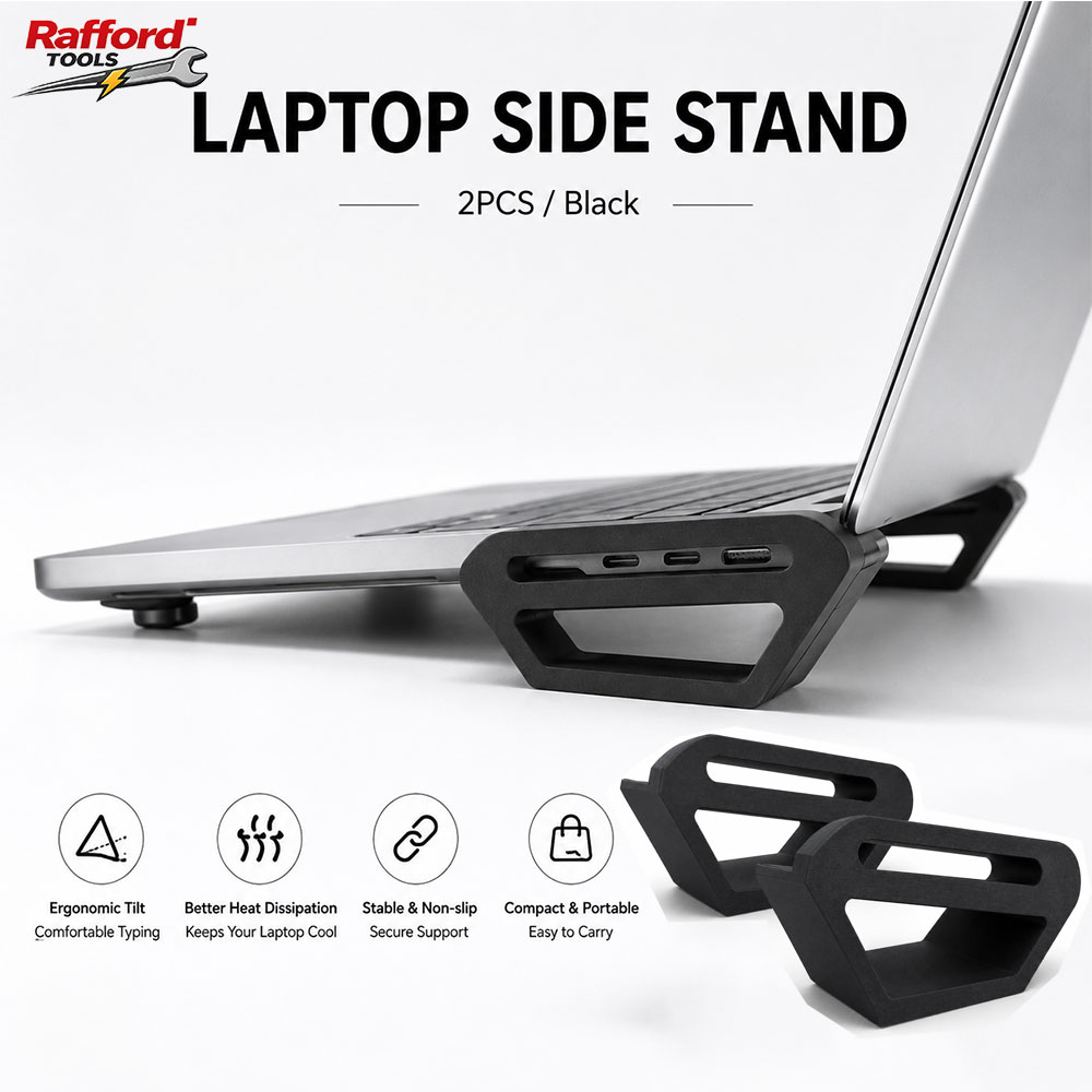 Tablet Lap Desk - Rafford Laptop Side Stand, Penyangga Laptop