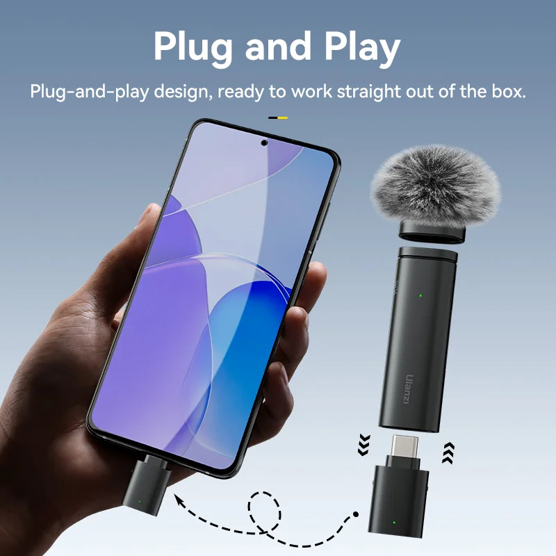 Ulanzi VM-10 mikrofon Lavalier - Android Tablet Gaming Accessories ulasan dan harga