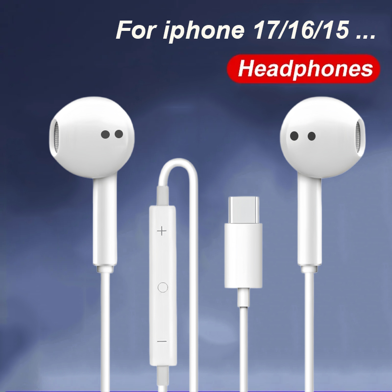 Untuk Apple iPhone 15 14 13 Pr - Wired Earphone Lightning ulasan dan harga