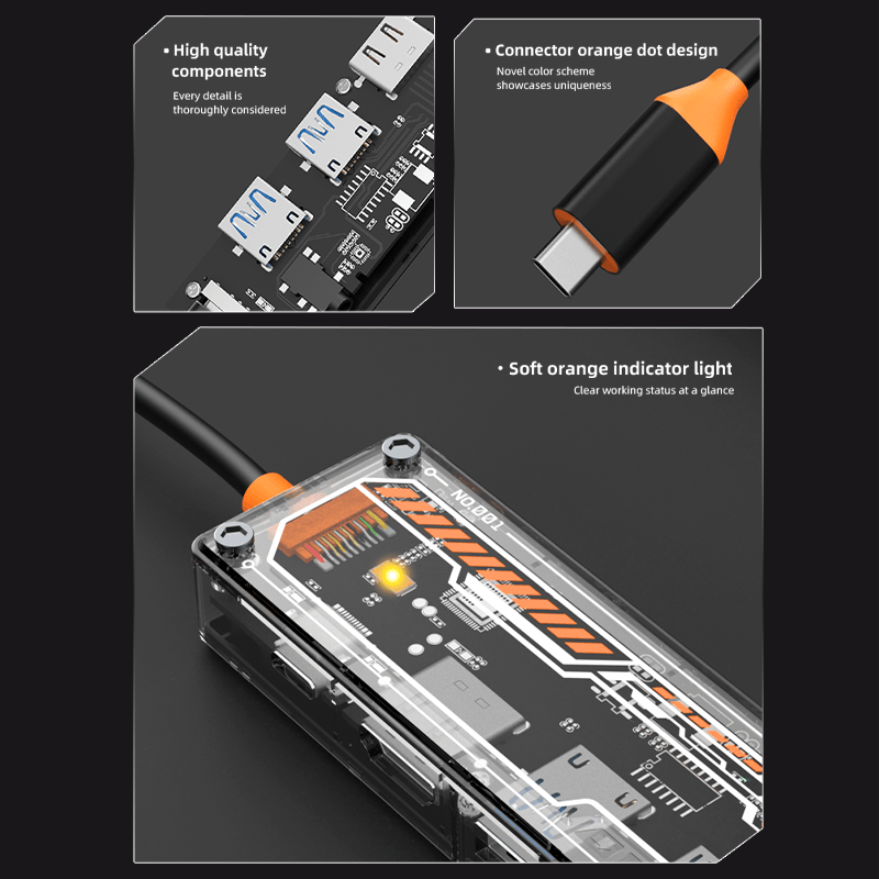 Hub USB-C 6-in-1 untuk MacBook - Usb Hub Type C ulasan dan harga