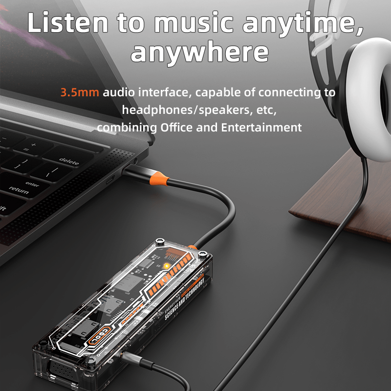 Hub USB-C 6-in-1 untuk MacBook - Usb Hub Type C ulasan dan harga