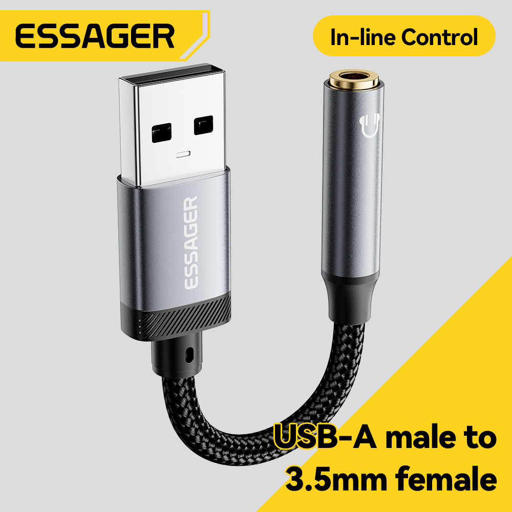 Essager Kabel Audio USB ke 3.5 - Wired Earphone Lightning ulasan dan harga