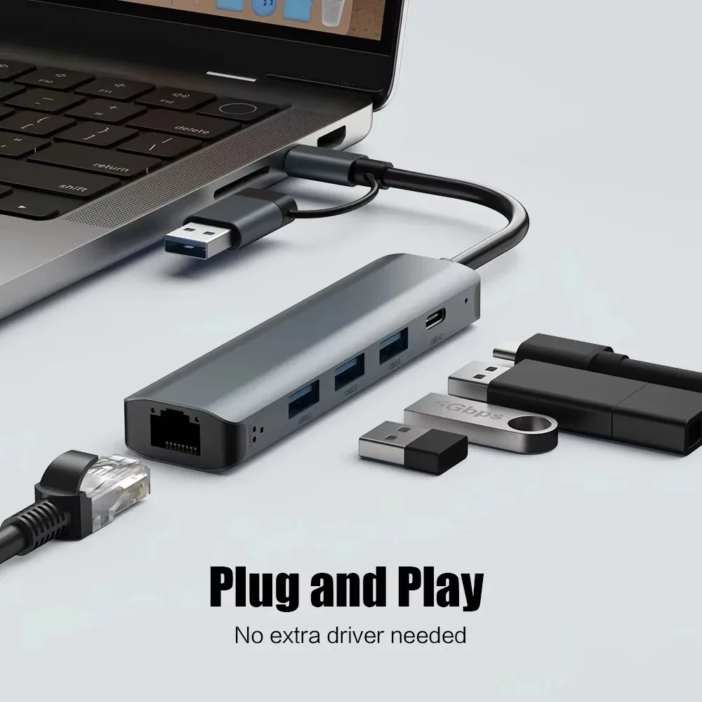 Hub USB C Multiport, Dock Eksp - Usb Hub Type C ulasan dan harga