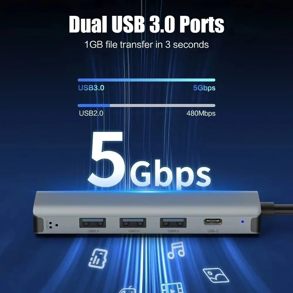 Hub USB C Multiport, Dock Eksp - Usb Hub Type C ulasan dan harga